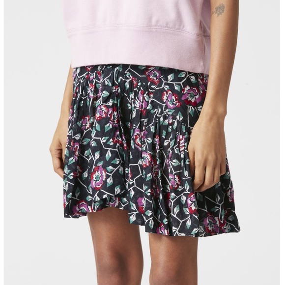 ISABEL MARANT 🟣 SAUREENA RUFFLE SKIRT - Picture 3 of 4